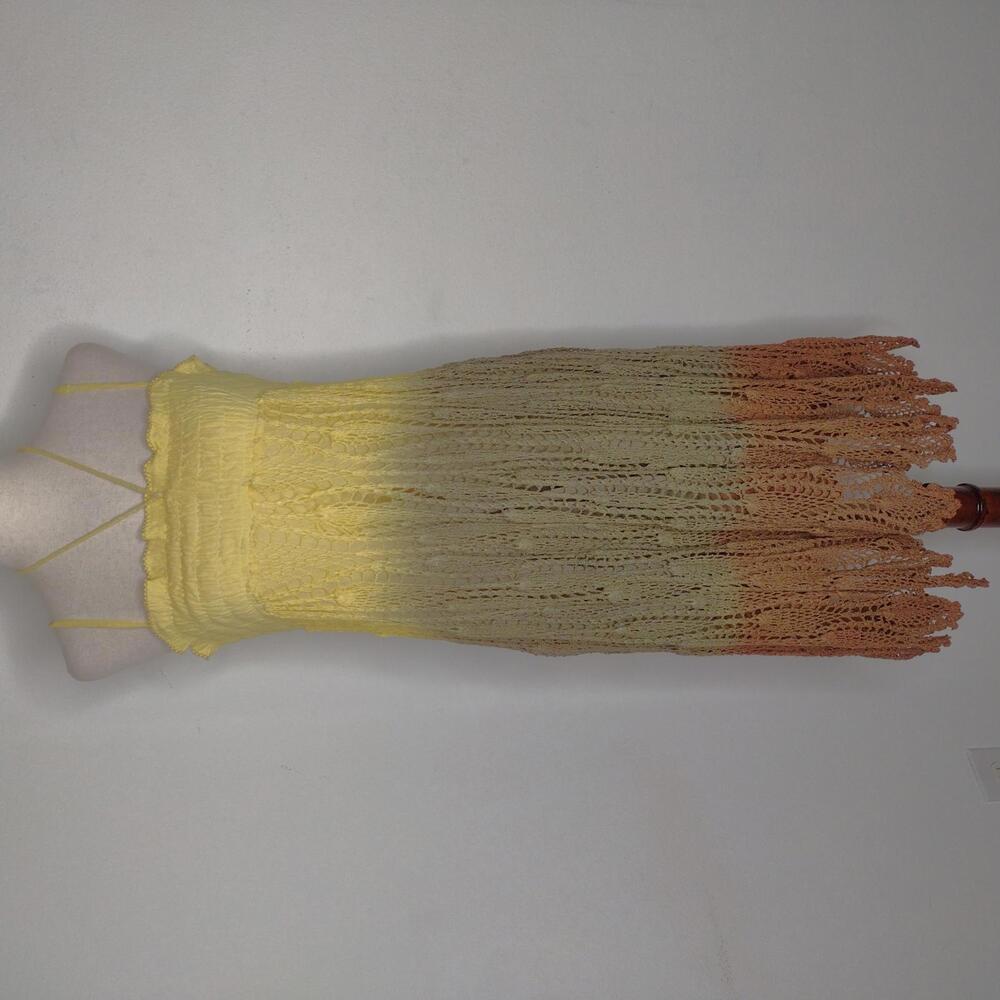 NWOT Raga Women's Yellow/Green/Crochet Dress Size Small
